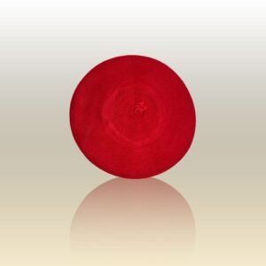 Boina Vasca de hilo con forro, sin tafilete y  vuelo de 32cm. Color Roja