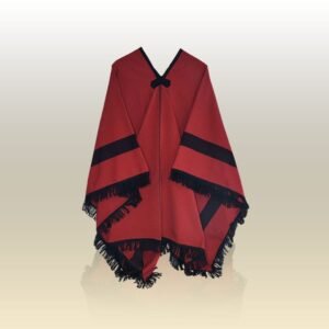 PONCHO SALTEÑO FLECO LIVIANO DE 2m. | BORDO